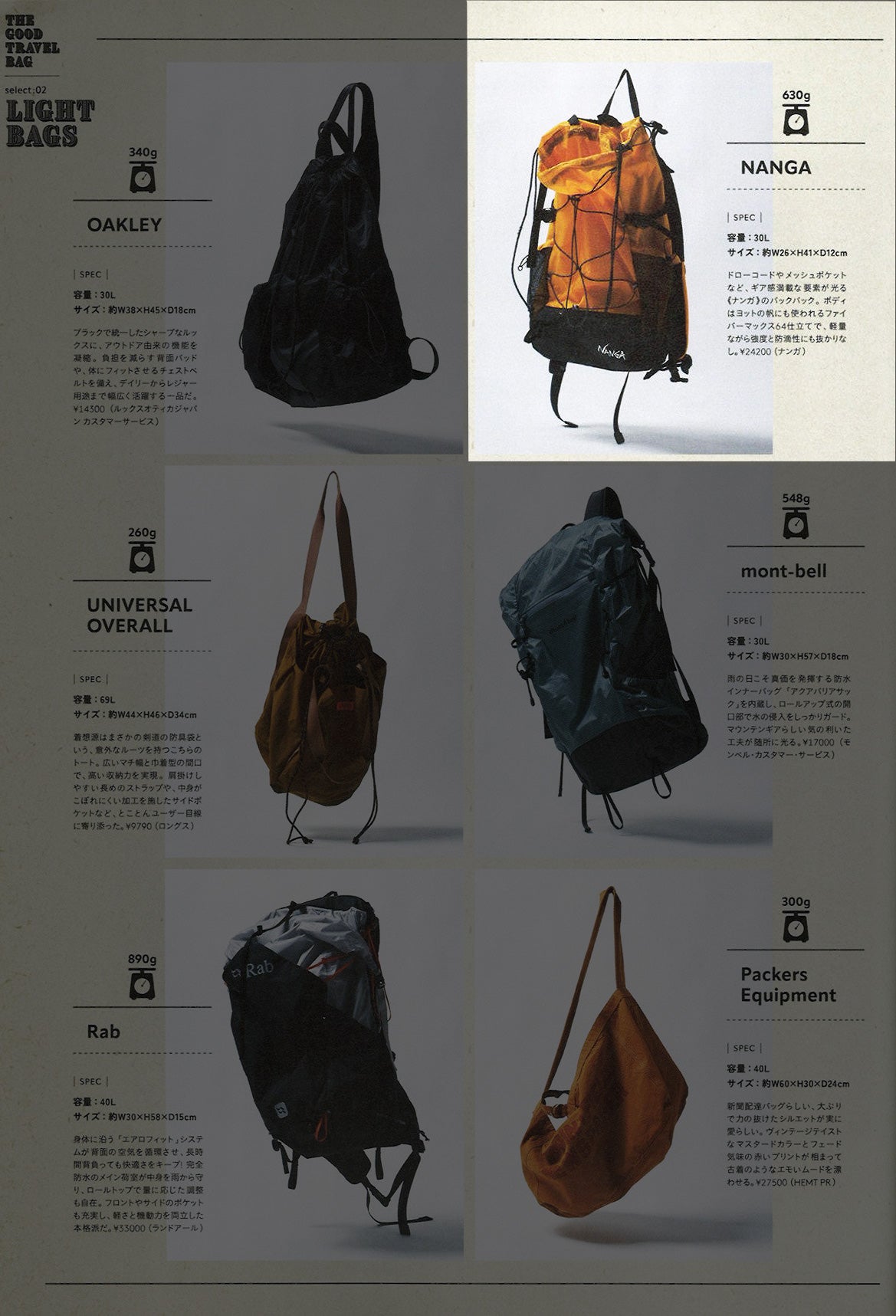 NANGA【Fibermax TUL BACKPACK】