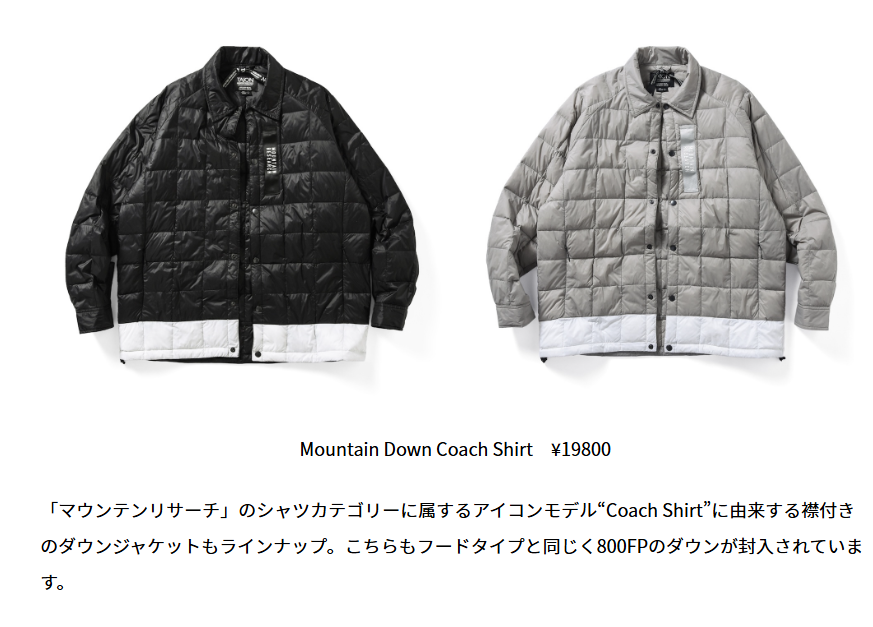 TAION×MOUNTAIN RESEARCH【Mountain Down Coach Shirt】