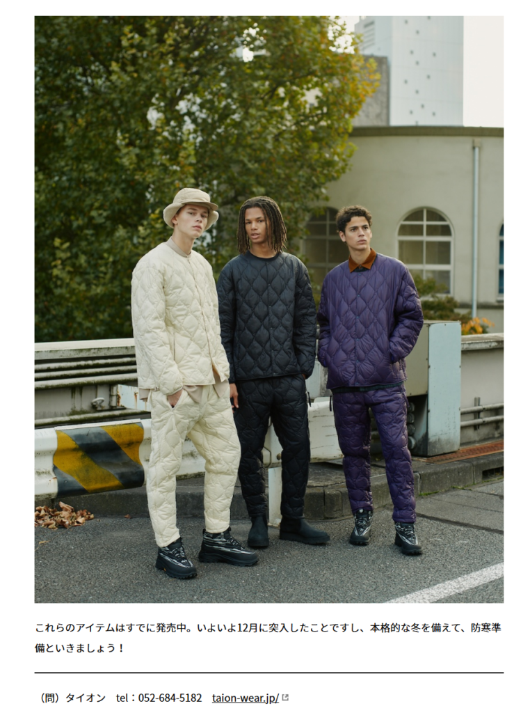 TAION【White Mountaineering × TAION】