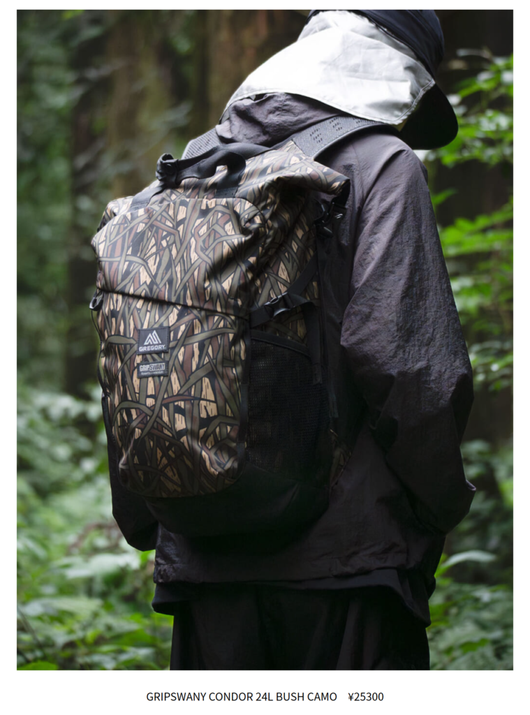 GRIP SWANY×GREGORY【ONDOR 24L BUSH CAMO】