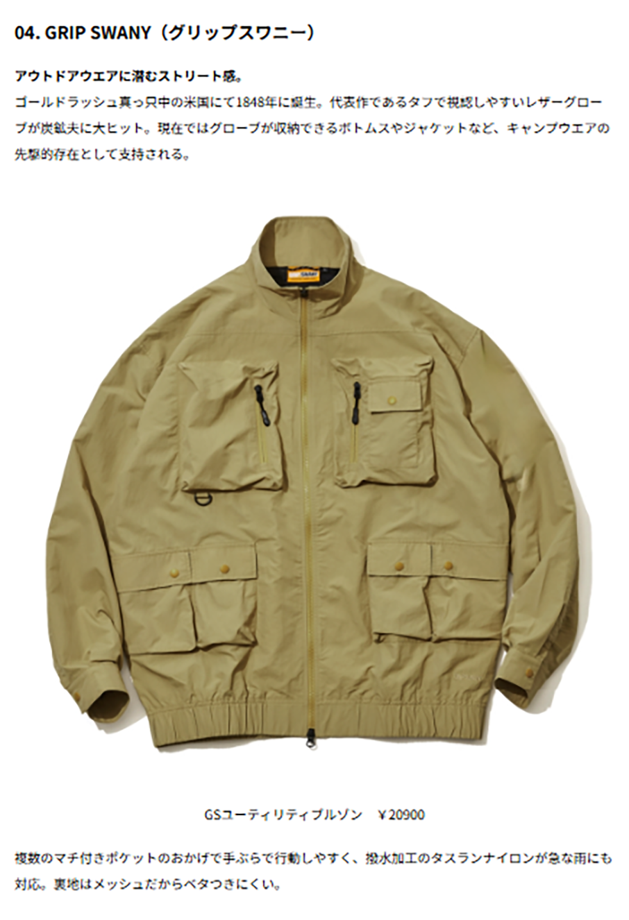 GRIP SWANY【GS UTILITY BLOUSON】