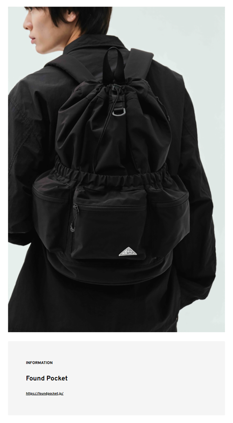 Found Pocket【CLOVER2 BACKPACK】
