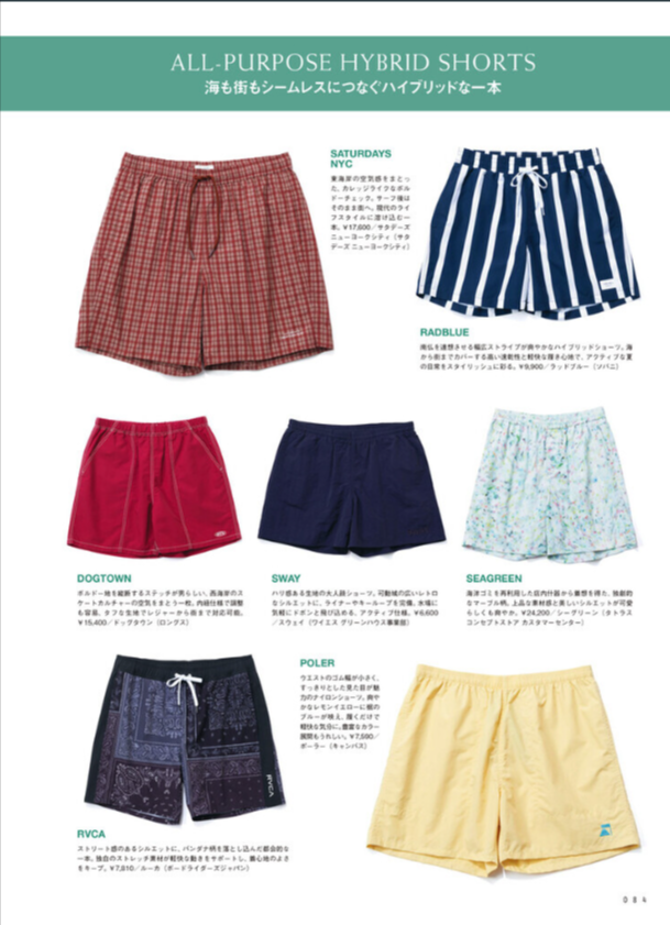 POLER『NYLON WIDE STUFF SHORTS 6inch』