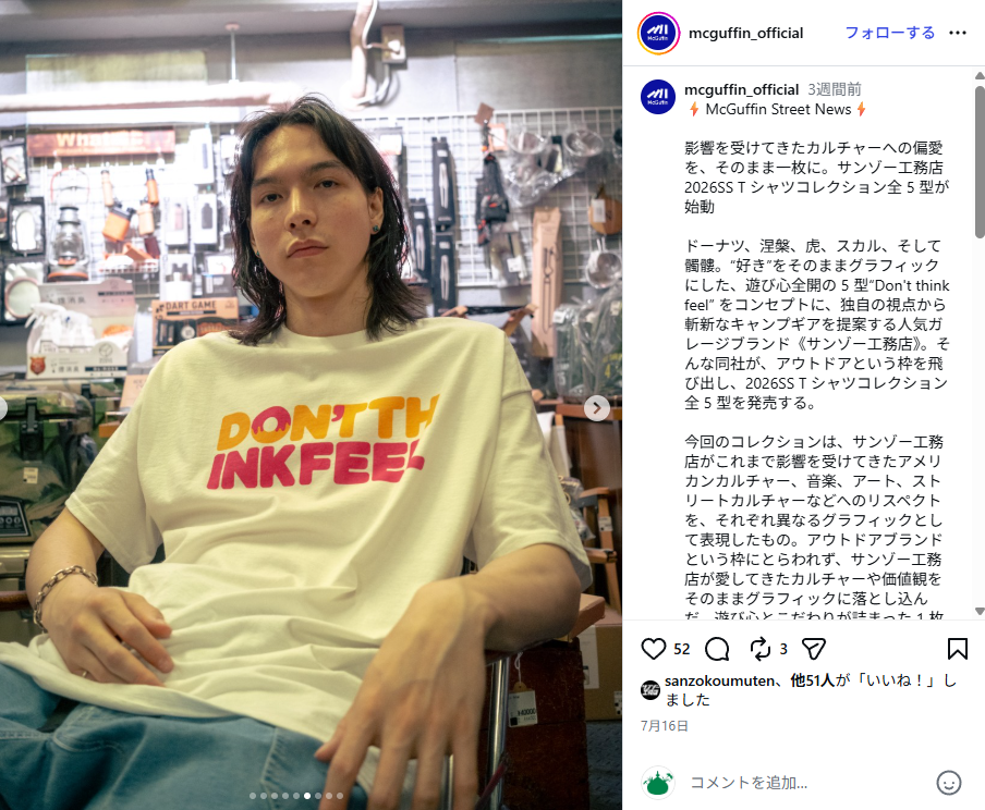 サンゾー工務店【DONUTS Tee】