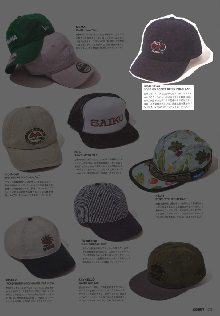 CHARI&CO【CORE OG SCRIPT DENIM POLO CAP】