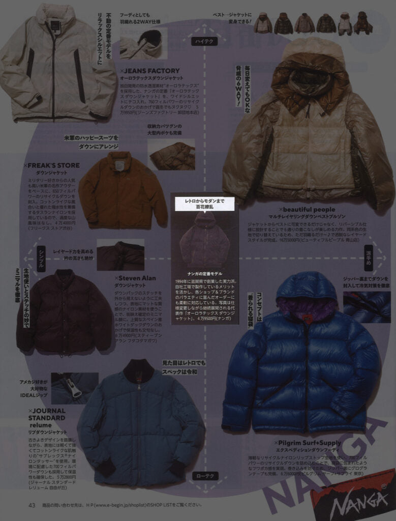 NANGA【AURORA TEX DOWN JACKET】