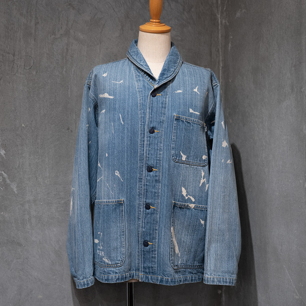 SHAWL COLLAR DENIM JACKET