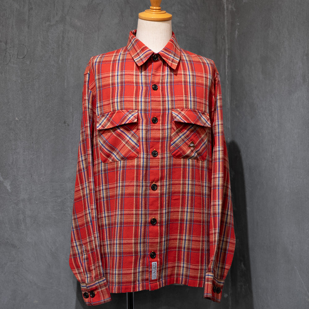 POLER FLANNEL WIDE SHIRT
