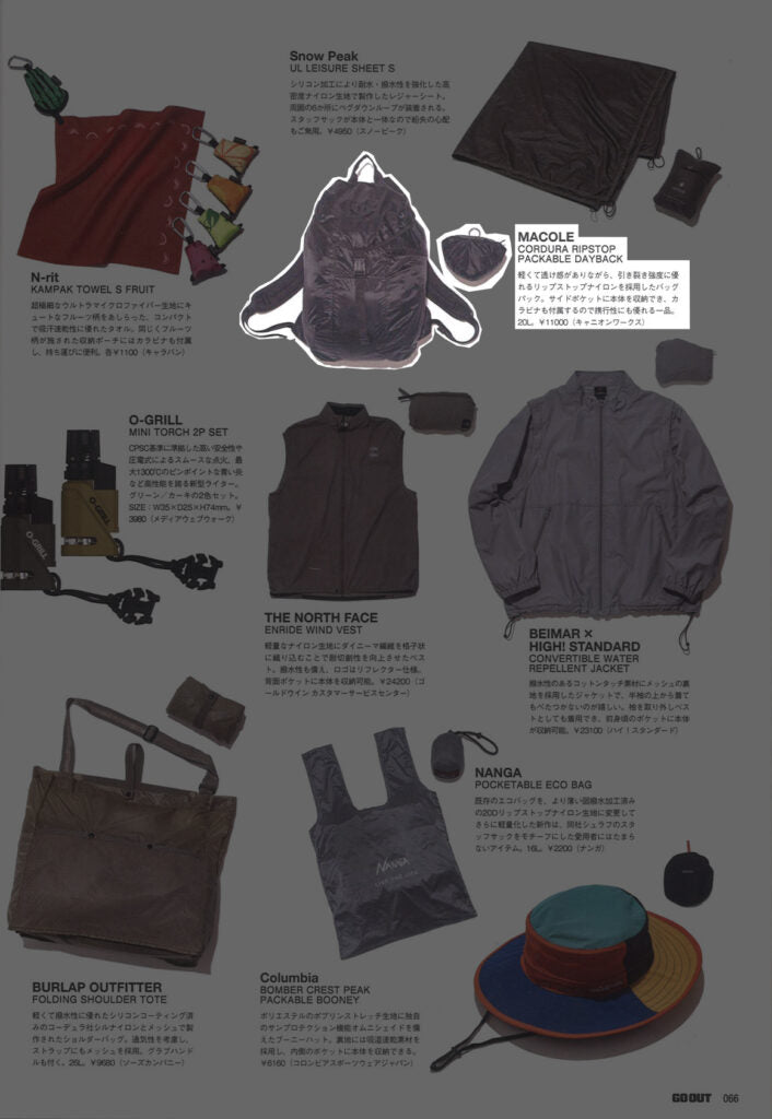 MACOLE【Cordura®Ripstop”Packable Daypack】