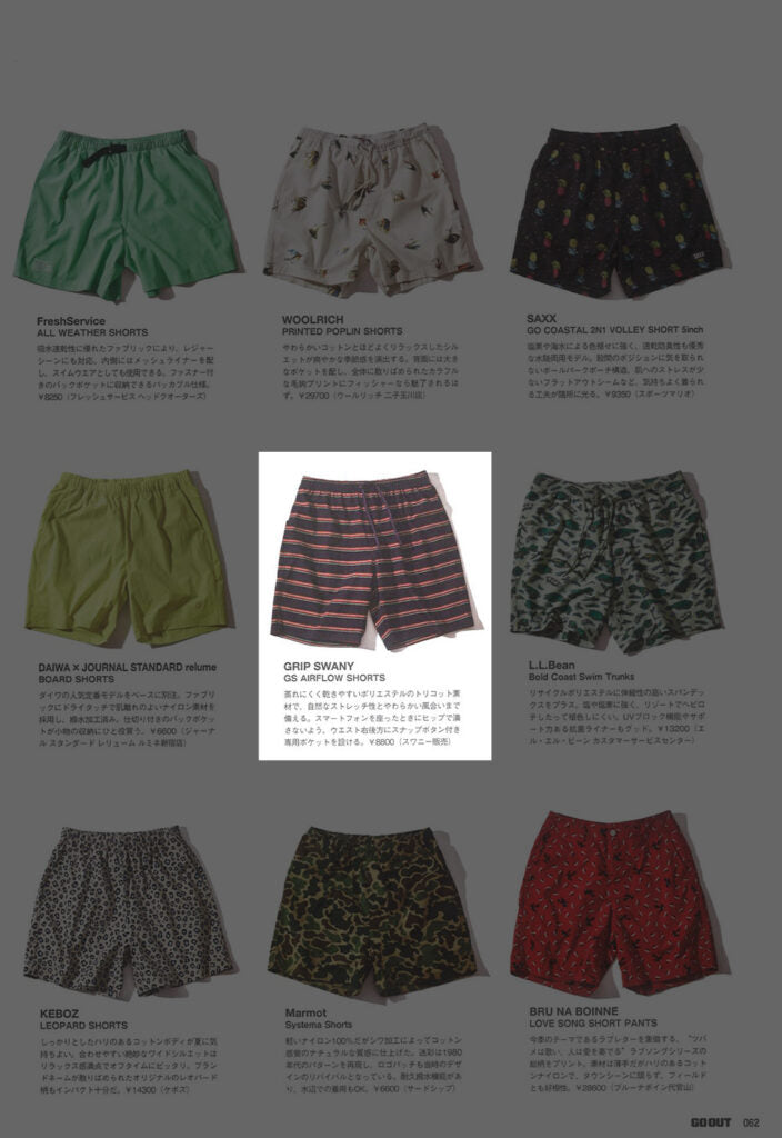 GRIP SWANY【GS AIRFLOW SHORTS】