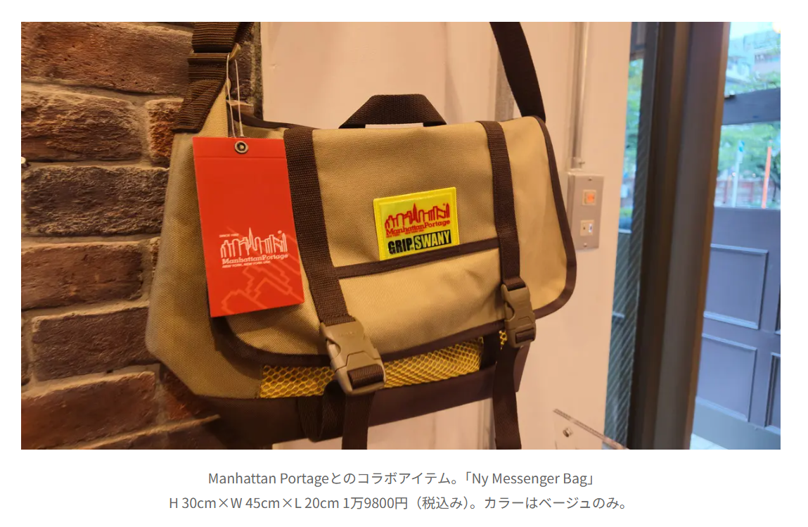 GRIP SWANY【Ny Messenger Bag】