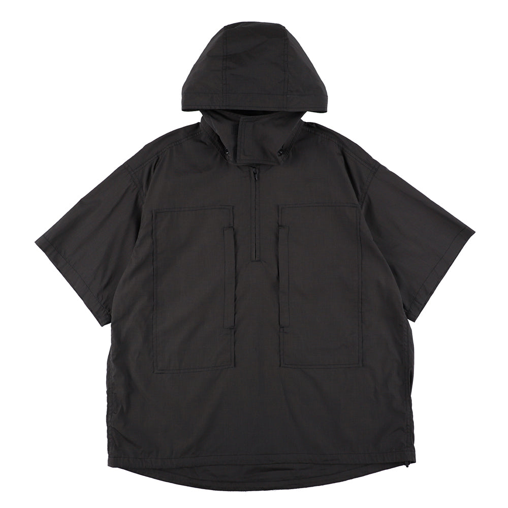 HALF ZIP HOODED SHIRT