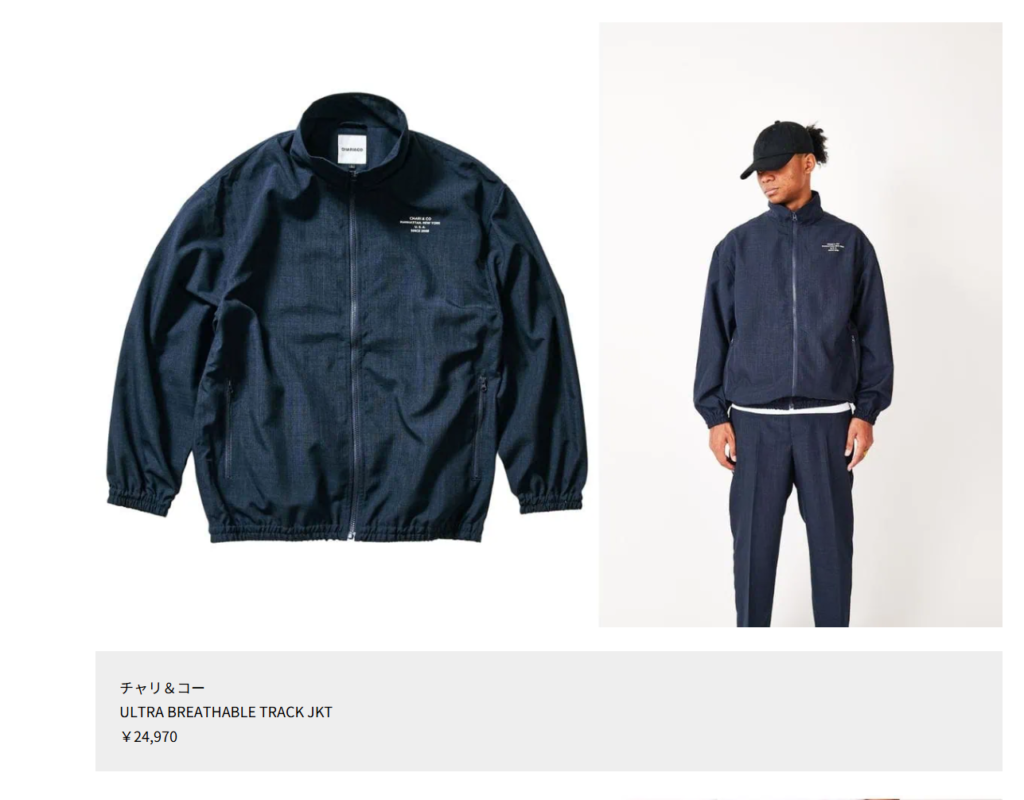 CHARI&CO【ULTRA BREATHABLE TRACK JKT】