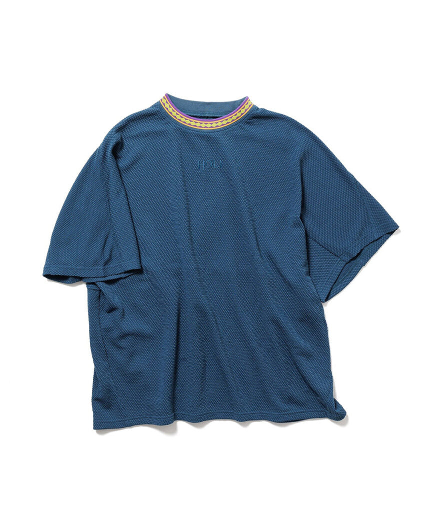 NANGA【リンガーカラー パネルTシャツ】