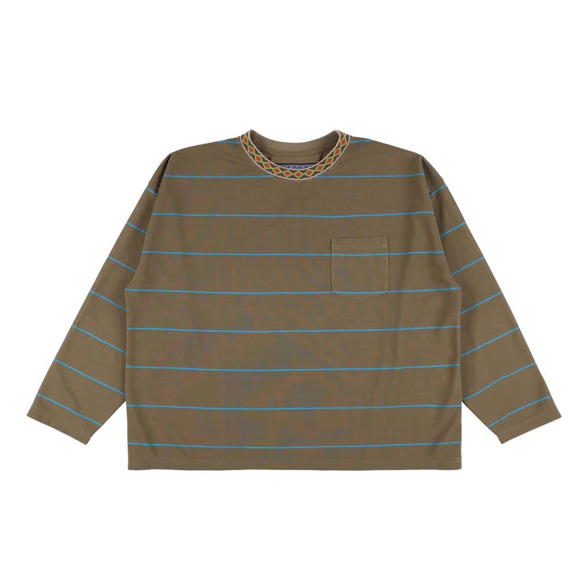 リンガーカラーパネルロングスリーブTシャツ