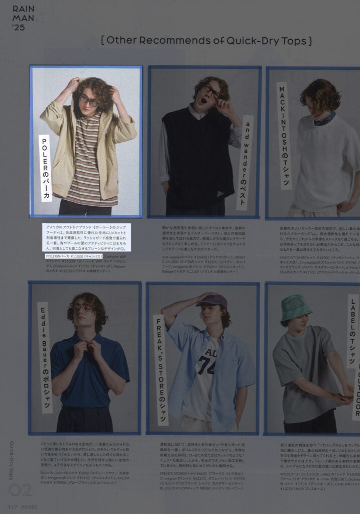 POLER【ELEMENT QUICK DRY ZIP HOOD】