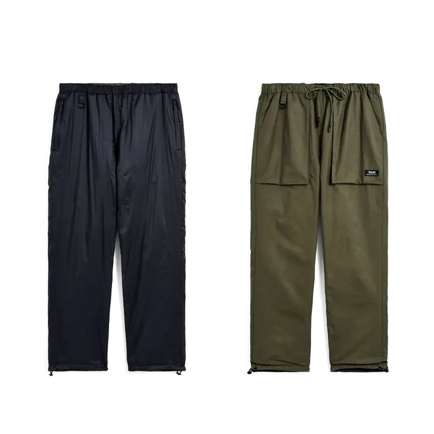 TAION【NON DOWN MOUNTAIN REVERSIBLE PANTS／BLACK×OLIVE】