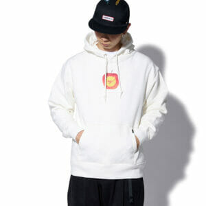 NYC LOVE ON APPLE HOODIE SWEATS - WHITE - mosco