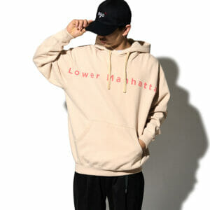 NYC LOVE ON APPLE HOODIE SWEATS - WHITE - mosco