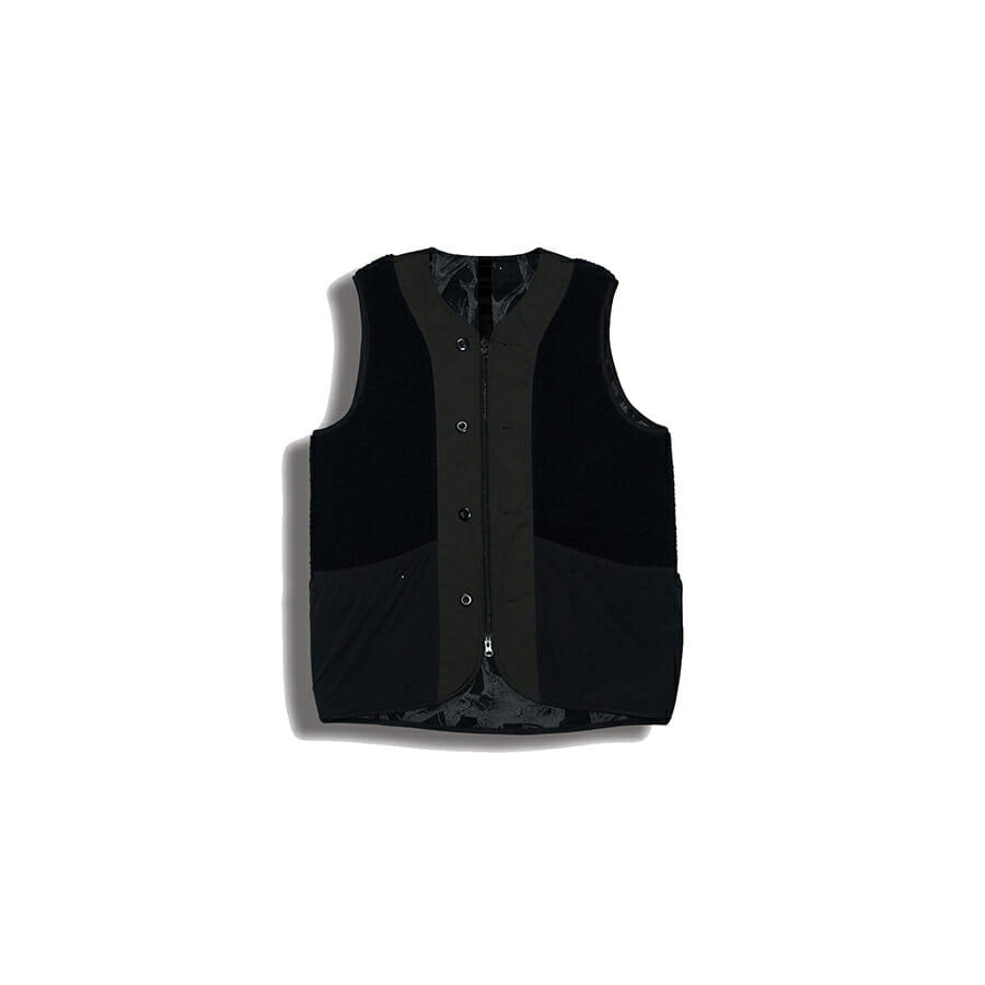 Reversible Boa Vest - Navy - mosco