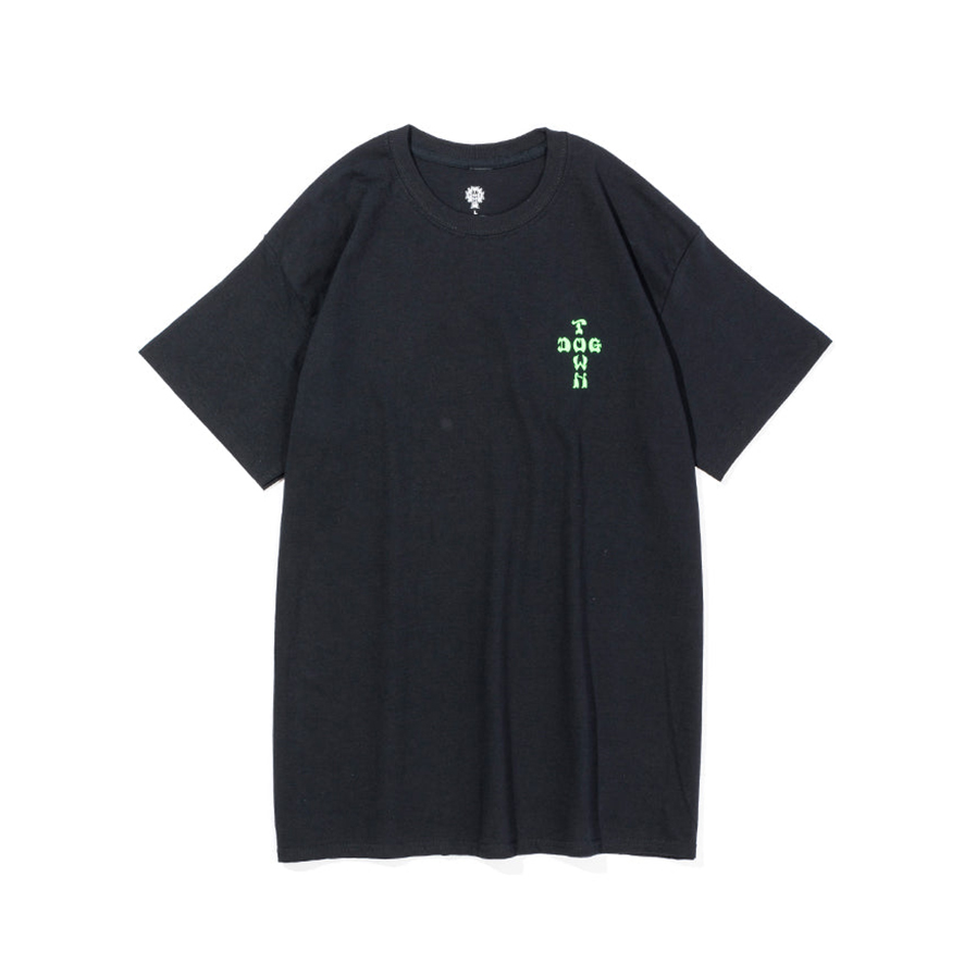 Cross Logo T-shirt_Black／Green_1