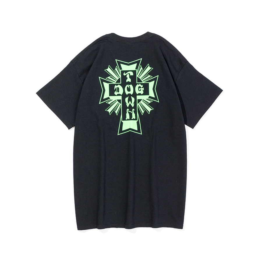 Cross Logo T-shirt_Black／Green_2