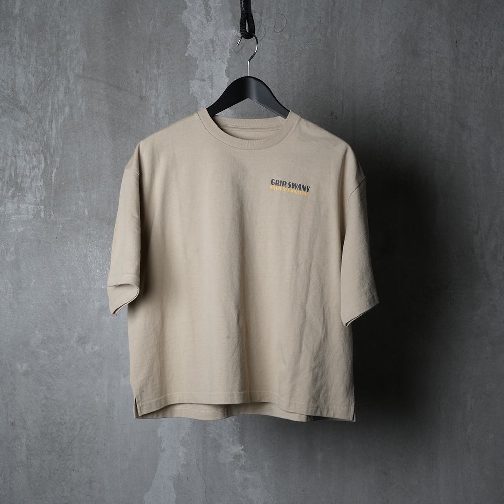 W’S BEAR PRINT TEE_SAND BEIGE