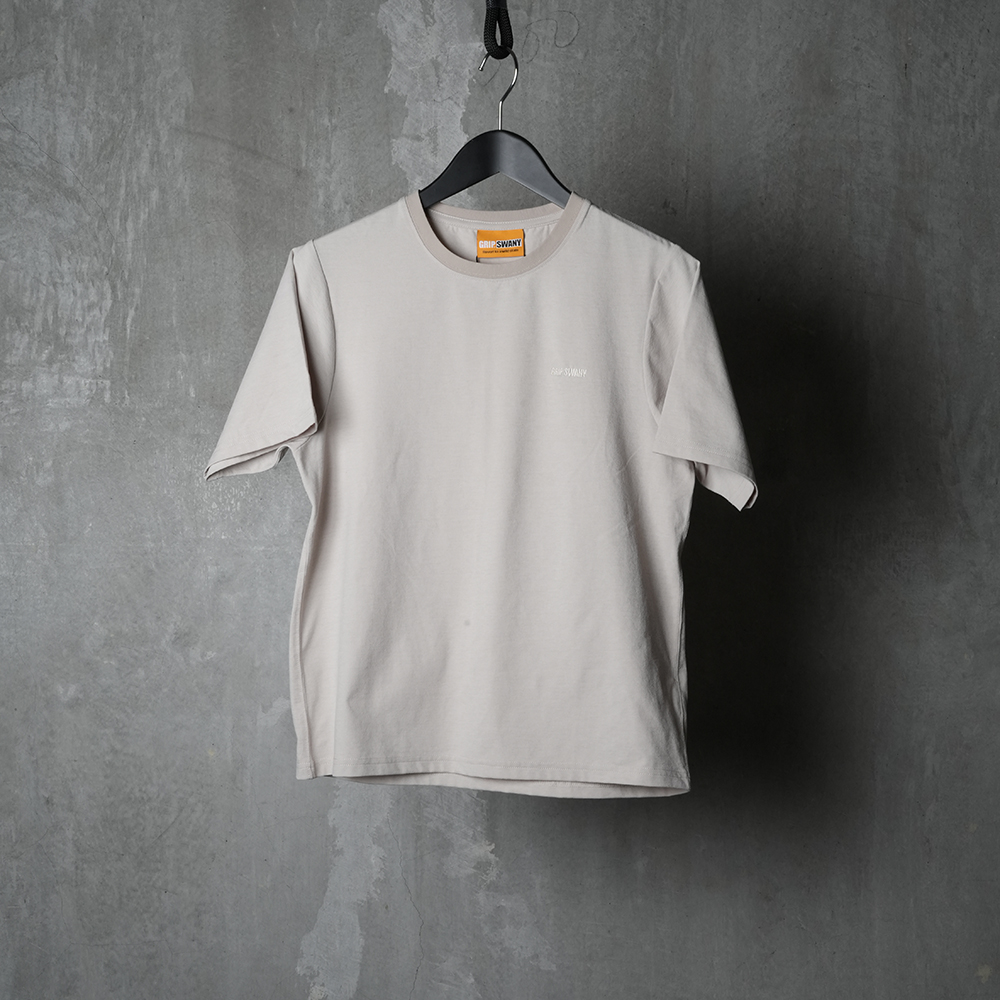 W’s EMBROIDERY L.S TEE_OATMEAL