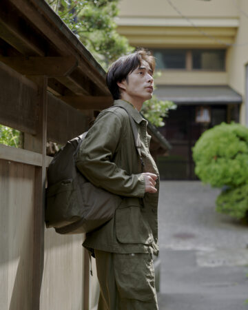NANGA 2025FW SNS STILL / MOVIE製作-BACK SATIN COVERALL & EASY CARGO PANTS